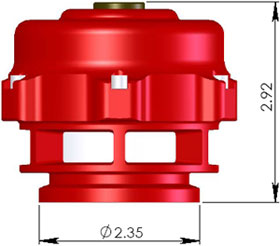 Bv 50 Blowoff Valve side view