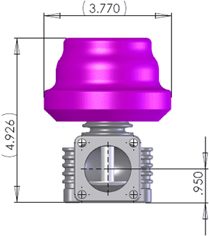 Diagrama válvula F41 vista frontal