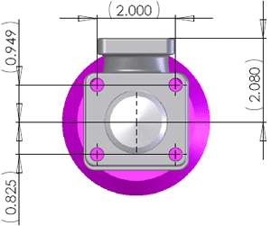 Diagrama válvula F41 vista inferior