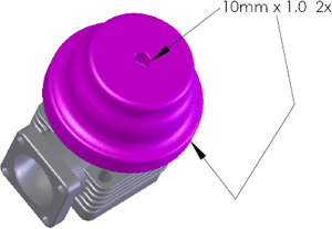 Wastegate F41 Diagram isometric view