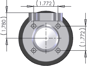 Diagrama válvula F46 vista inferior