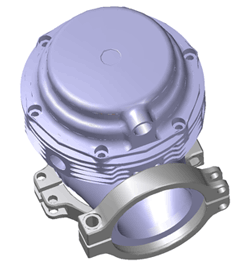 Wastegate MV-R Diagram isometric top view