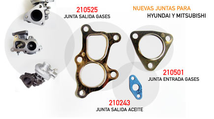 Nuevas juntas para Hyundai y Mitsubishi