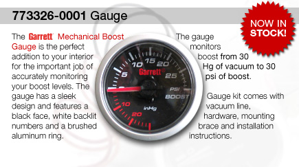 New Gauge 30inHg vacuum to 30psi of boost