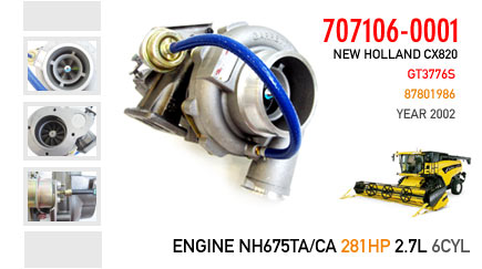 New Combine Harvester New Holland CX820 - NH675TA/CA Engine