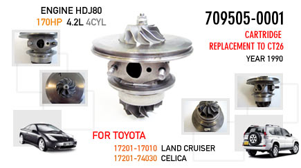 Substitution cartridge for CT26 for Land Cruiser