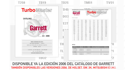 Ahora disponible la edición 2006 del catálogo de Garrett