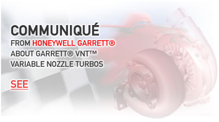 Communiqué from HONEYWELL GARRETT®