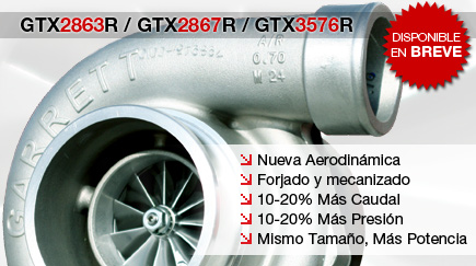 Turbocompresores GTX2863R / GTX2867R / GTX3576R Disponibles en Breve