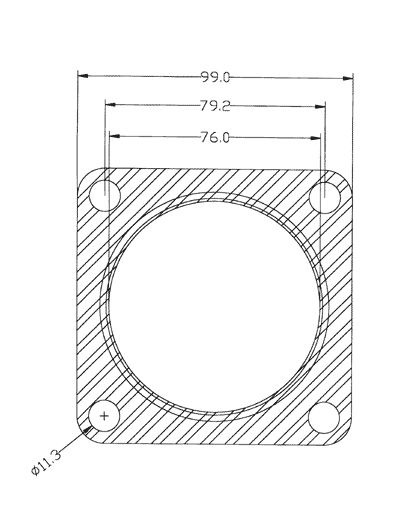 210164 gasket including given dimensions