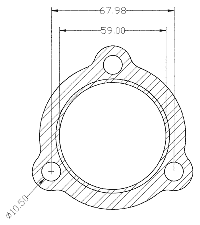 210170 gasket including given dimensions
