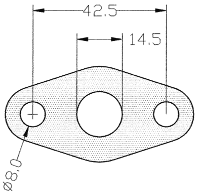 210204 gasket including given dimensions