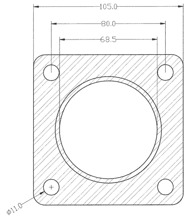 210208 gasket including given dimensions