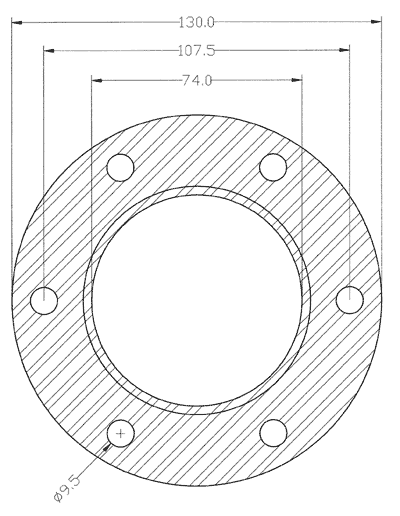 210219 gasket including given dimensions