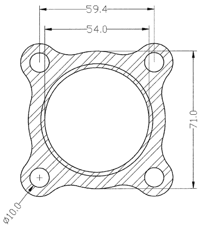 210220 gasket including given dimensions