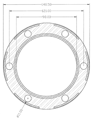 210222 gasket including given dimensions