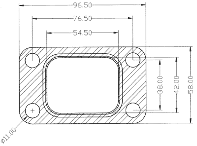 210223 gasket including given dimensions