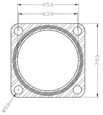210225 gasket including given dimensions