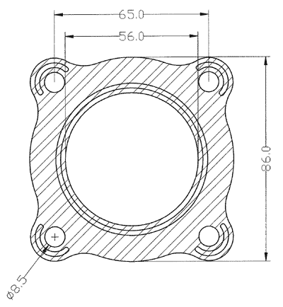 210228 gasket including given dimensions