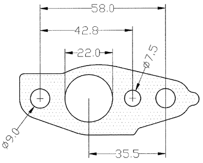 210233 gasket including given dimensions