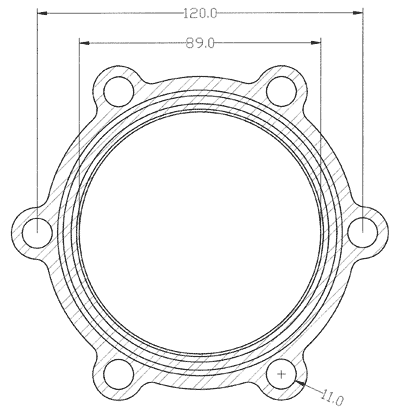 210239 gasket including given dimensions