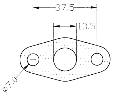 210243 gasket including given dimensions
