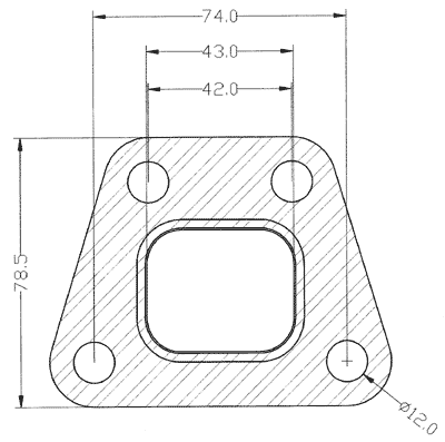 210244 gasket including given dimensions