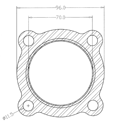 210245 gasket including given dimensions