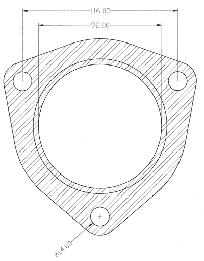 210249 gasket including given dimensions