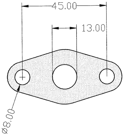 210258 gasket including given dimensions