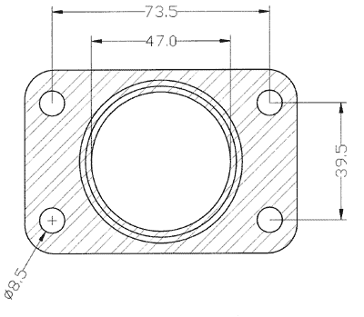 210259 gasket including given dimensions