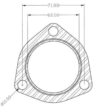 210260 gasket including given dimensions