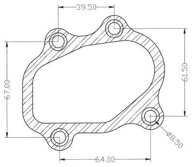 210271 gasket including given dimensions