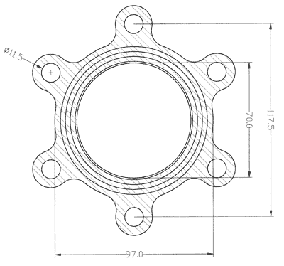 210274 gasket including given dimensions