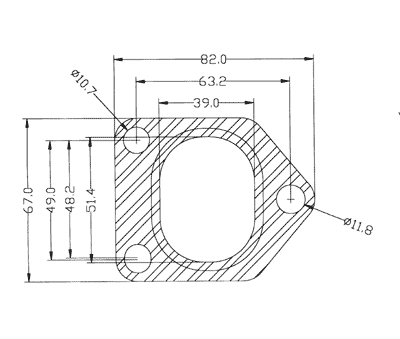 210278 gasket including given dimensions