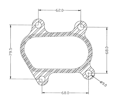 210279 gasket including given dimensions