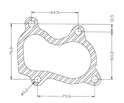 210280 gasket including given dimensions