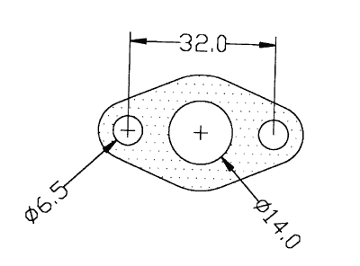 210284 gasket including given dimensions