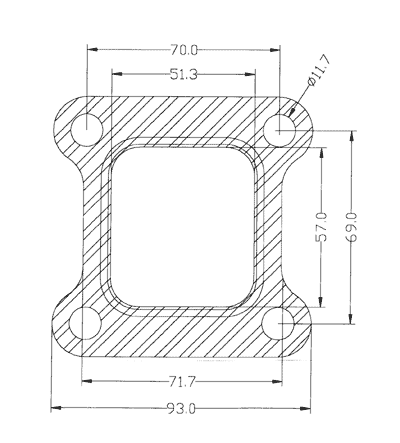 210288 gasket including given dimensions