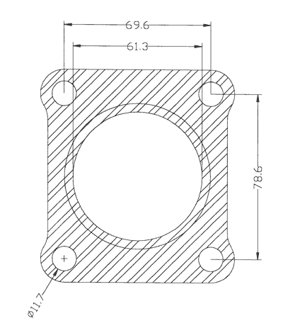 210289 gasket including given dimensions