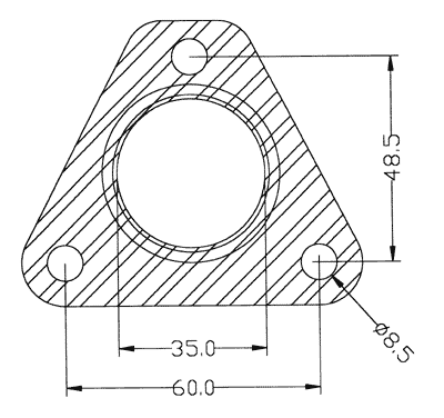 210292 gasket including given dimensions