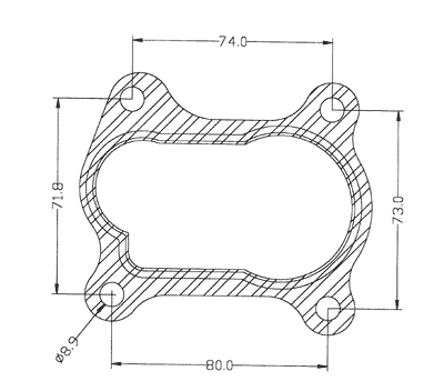 210295 gasket including given dimensions