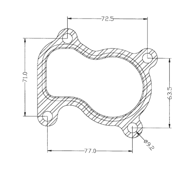 210296 gasket including given dimensions