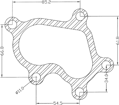 210299 gasket including given dimensions