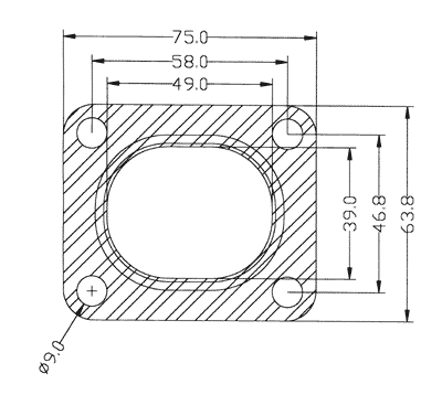 210300 gasket including given dimensions