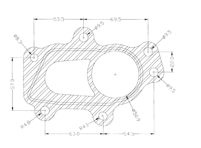210301 gasket including given dimensions