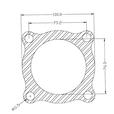 210303 gasket including given dimensions