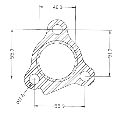 210307 gasket including given dimensions