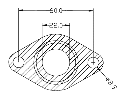 210313 gasket including given dimensions