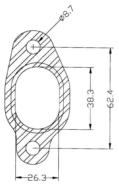 210314 gasket including given dimensions